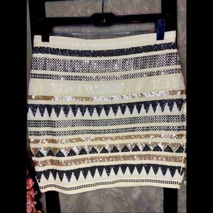 Express Sequin Skirt
